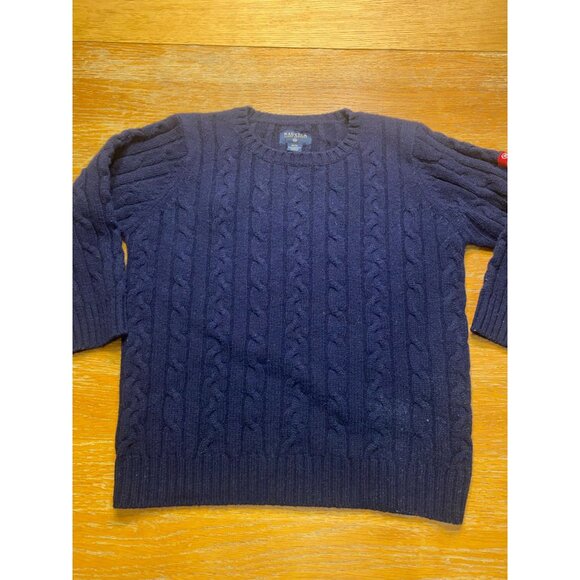 Nautica Youth Cable Knit Sweater Navy Size Medium
